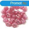 Cseh prselt virg gyngy - harangvirg - Opal Pink Silver -