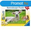 Ravensburger Puzzle 2x12 db - llatok a farmon