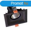 SQUARE LED MOVABLE SPOT LIGHT 30W 230V 4000K FEKETE 92DL82F3