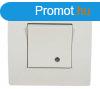 EL BASIC TG114 1 BUTTON 1 WAY SWITCH WITH LIGHT WH