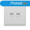 LONDON DOUBLE COMPUTER RJ45 SOCKET WHITE