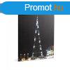 LED-es fali hangulatkp - "Burj Khalifa" - 2 x AA,