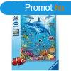 Ravensburger: Puzzle 100 db - Delfin a vzben