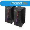 Esperanza EGS106 Nortec USB Speaker 2.0 RGB Black