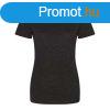 JT001F tri-blend Ni rvid ujj pl Just Ts, Heather Black-