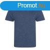 JT001 tri-blend rvid ujj frfi pl Just Ts, Heather Navy-