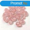 Cseh prselt csepp gyngy - Cracked Light Rose - 5x7mm (tete