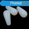 Cseh prselt csepp gyngy - Opal Alabaster - 20x9mm (hosszb