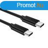 USB-C to USB-C kbel Choetech, 1m (black)