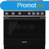 Smeg CPF9IPBL Portofino indukcis tzhely fekete 90cm