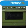 Smeg CPF9IPOG Portofino indukcis tzhely olivazld 90cm