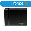 LogiLink PA0122 USB-C / 3x USB-A Hlzati tlt - Fekete (72