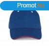 KP011 hat paneles Baseball sapka K-UP, Royal Blue/Red/White-