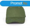 KP011 hat paneles Baseball sapka K-UP, Matcha Green/Black-U