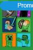 Minecraft Fight Badges szuper puha polr takar 100x150cm