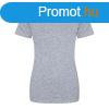 JT100F rvid ujj Ni kereknyak pl Just Ts, Heather Grey-