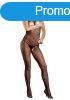  728350 Seamless Fishnet Halter Bodystocking With Open Bust 