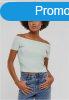 Urban Classics Ladies Organic Off Shoulder Rib Tee frostmint