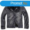 Brandit Sherpa denim kabt szrmvel, fekete