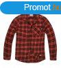 Vintage Industries Riley flanel ing, piros kocks