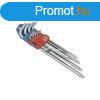 EXTOL PREMIUM torx kulcs klt. 9db, extra hossz; T10-T50, ho