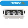 Szpot LED lmpa (12W /12) hideg fehr, tglalap forma, sll