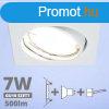 LED spot szett: fehr bill. keret, ngyzet + 6,5 Wattos, hid