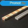 LED alumínium profil takaró búra átlátszó 1000mm 41010-hez