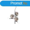 Art Deco fgglmpa fekete s fstveg 3 fny - Flore