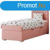 Boxspring &#xE1;gy, egyszem&#xE9;lyes, lazacsz&#