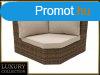 Rattan sarok BORNEO LUXURY (barna)