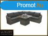 Rattan modulris szett BORNEO LUXURY 5 szemlyes (szrke)