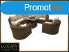 Rattan modulris szett BORNEO LUXURY 7 szemlyes (barna)