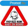 Vigyzz Rm! Baby On Board matrica 105x95mm