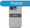 DKNY PU Leather Repeat Pattern Tonal Stripe iPhone 14 Pro Ma