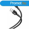 XO NB212 kbel USB-A / USB-C 1M 2.1A Fekete