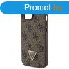 Guess Apple iPhone 15 (6.1) PU 4G Strass Triangle Metal Logo