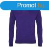 PR694 V-nyak finom kts frfi pulver Premier, Purple-3XL