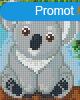 Pixel szett 1 norml alaplappal, sznekkel, koala (801354)