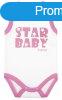 Scamp Ujjatlan baba kombidresz (74) - Star Baby pink