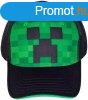 Minecraft baseball sapka, zld-fekete, Creeper, Astra