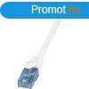 LogiLink RJ45 CAT6A 10Gb UTP M/M adatkbel 1m fehr