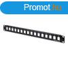 DIGITUS 16port 19" 1U fekete modulris res Patch Panel