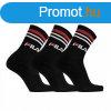 FILA-F9090 SOCKS LIFESTYLE PLAIN 3 PACK-200 BLACK Fekete 35/