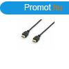 HDMI kbel, aranyozott, 3 m, EQUIP