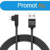 Delight MicroUSB 90 Adatkbel 2m Black