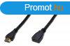 Assmann HDMI High Speed extension cable, type A 2m Black