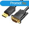 DisplayPort-VGA kbel 1,5 m Vention HBLBG (fekete)