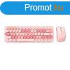 Wireless keyboard + mouse set MOFII Bean 2.4G (Pink)