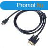 Akyga AK-AV-11 HDMI / DVI-D (Dual Link) (24+1) Cabe 1,8m Bla